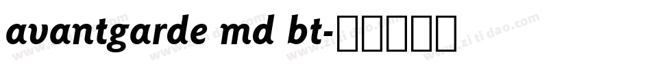 avantgarde md bt字体转换